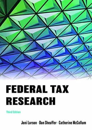 get [PDF] Download Federal Tax Research