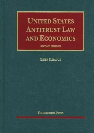 [PDF] s United States Antitrust Law and Economics (University Casebook Series)