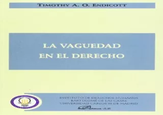 Download La vaguedad en el derecho (Colección traducciones de la UC3M) (Spanish