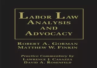 Download Labor Law Analysis and Advocacy Full