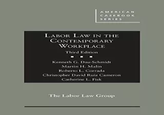 Download Labor Law in the Contemporary Workplace (American Casebook Series) Free