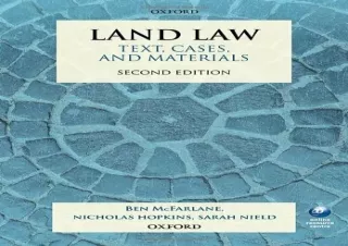 Download Land Law: Text, Cases, and Materials Ipad
