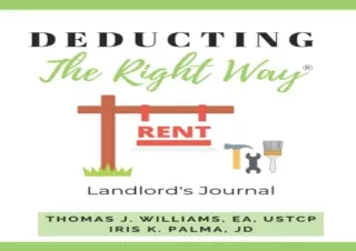 (PDF) Deducting The Right Way: Landlord’s Journal (Deducting The Right Way® | Sm