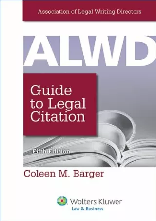 Read online  ALWD Guide to Legal Citation, Fifth Edition (Aspen Coursebook)