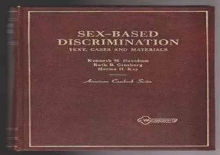 (PDF) Sex-Based Discrimination: Text, Cases and Materials Full