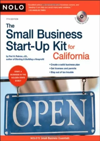 Download Book [PDF] Small Business Start-Up Kit for California
