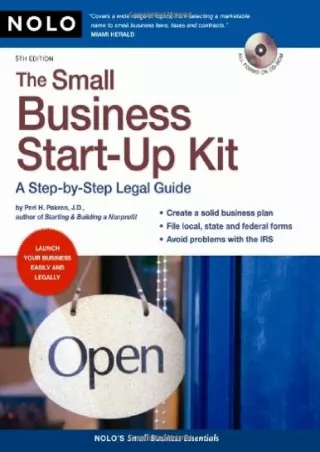 get [PDF] Download The Small Business Start-Up Kit: A Step-by-Step Legal Guide