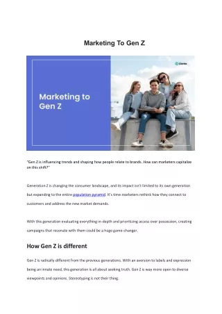 marketing to gen z