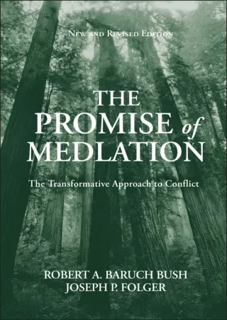 Pdf Ebook The Promise of Mediation