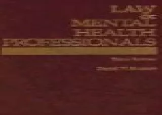 PDF Law & Mental Health Professionals: Texas (Law and Mental Health Professional