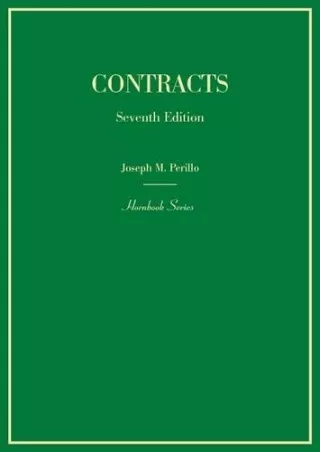 Download [PDF] Contracts (Hornbooks)