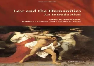 (PDF) Law and the Humanities: An Introduction Full