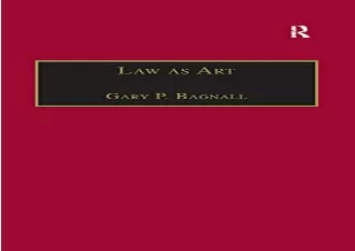 PDF Law as Art (Applied Legal Philosophy) Kindle