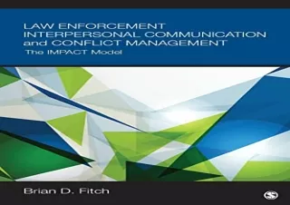 (PDF) Law Enforcement Interpersonal Communication and Conflict Management: The I
