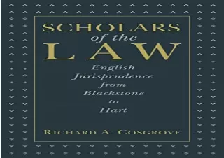 (PDF) Scholars of the Law: English Jurisprudence From Blackstone to Hart Android