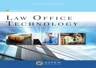 [PDF] Law Office Technology (Aspen College Series) Ipad