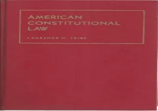 (PDF) American constitutional law (University textbook series) Free