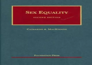 Download Sex Equality (University Casebook Series) Free