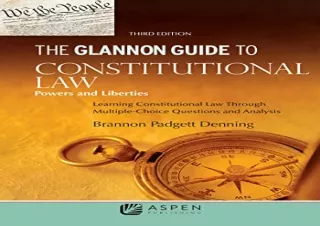 [PDF] The Glannon Guide to Constitutional Law: Powers and Liberties: Learning Co