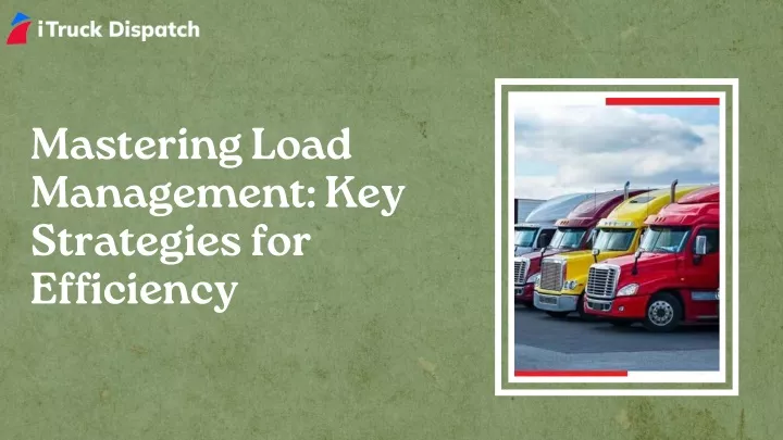 mastering load management key strategies