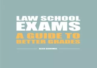 [PDF] Law School Exams: A Guide to Better Grades Kindle