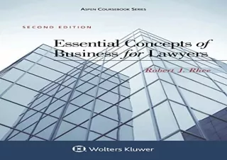 PDF Essential Concepts of Business for Lawyers Ipad