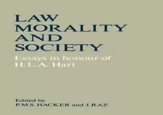 PDF Law, Morality and Society: Essays in Honour of H.L.A Hart Full