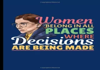 PDF Ruth Bader Ginsburg Feminist Notebook - RGB Attorney Lawyer Composition Note