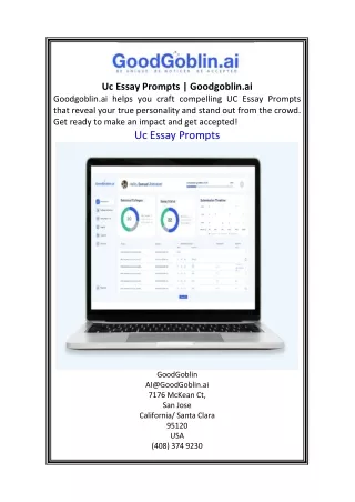 Uc Essay Prompts  Goodgoblin.ai