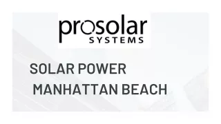 solar power manhattan beach