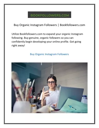 Buy Organic Instagram Followers  Bookfollowers