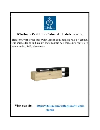 Modern Wall Tv Cabinet
