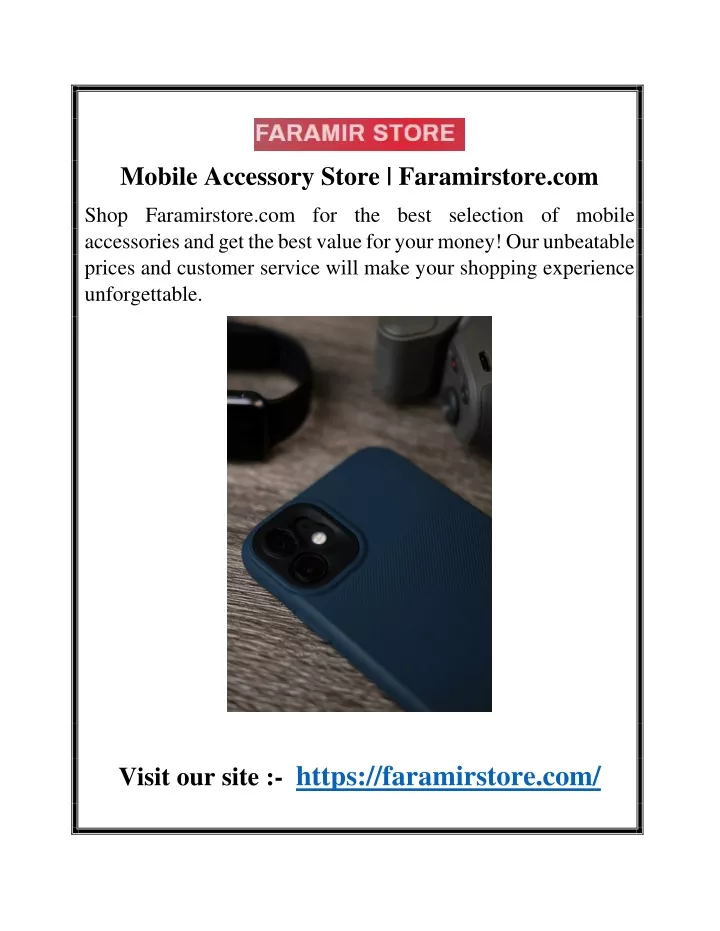 mobile accessory store faramirstore com