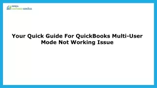 Why My QuickBooks Multi-User Mode Is Not Working