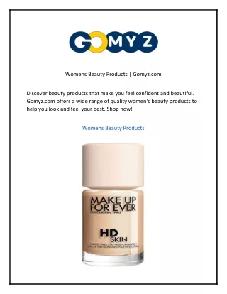 Womens Beauty Products Gomyz