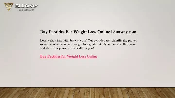 buy peptides for weight loss online suaway