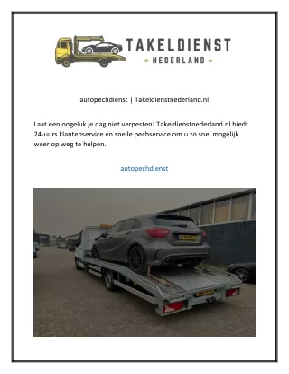 autopechdienst Takeldienstnederland.nl