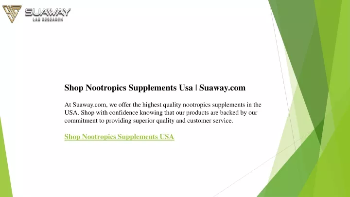 shop nootropics supplements usa suaway