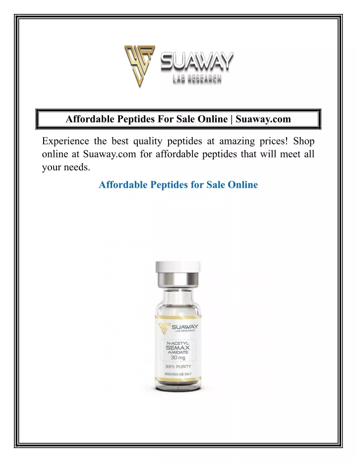 affordable peptides for sale online suaway com