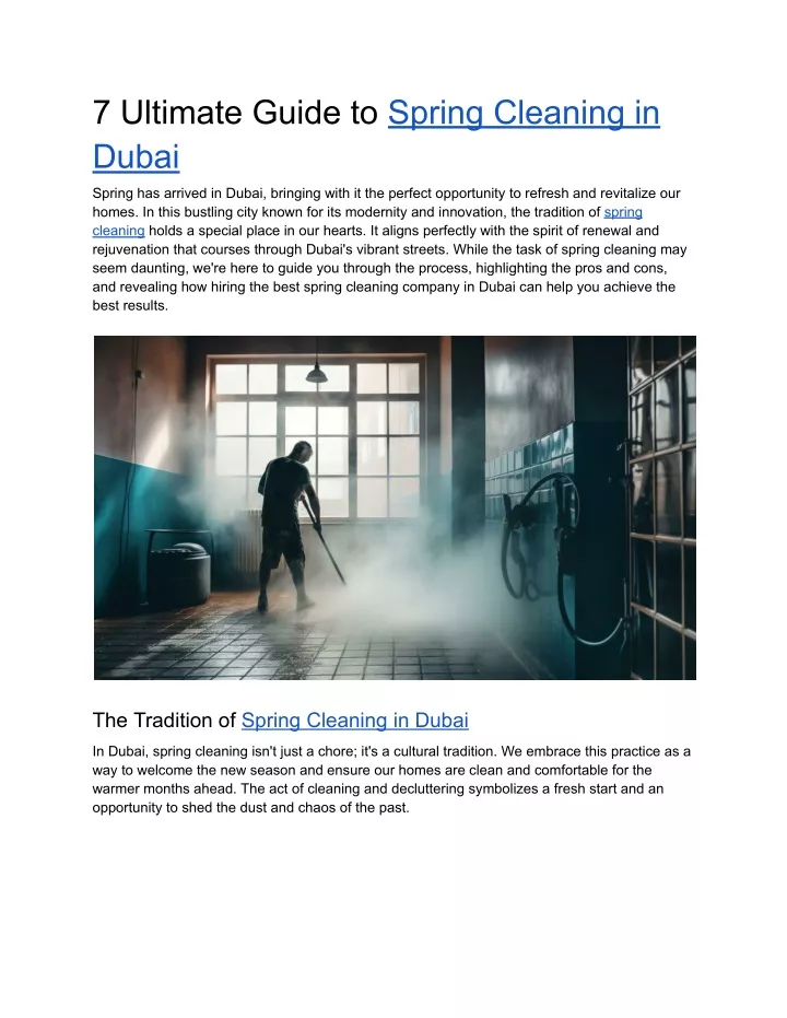 7 ultimate guide to spring cleaning in dubai
