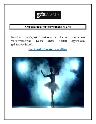Szerkeszthető vektorgrafikák  glix.hu