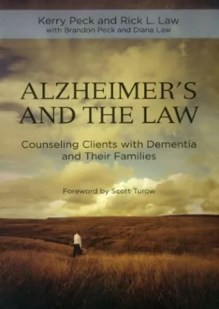 PDF/READ Alzheimer's and the Law: Counseling Clients with Dementia and Their Families