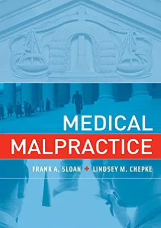 READ [PDF] Medical Malpractice (MIT Press)