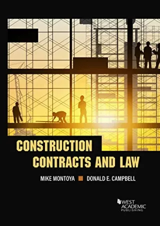 Download Book [PDF] Construction Contracts and Law (Higher Education Coursebook)