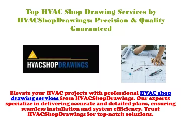 top hvac shop drawing services