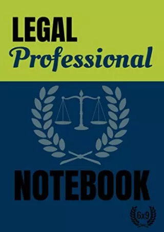 Read ebook [PDF] Legal professional notebook: '6 x 9' size notebook/notepad for Law practicing