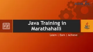 Java Training in Marathahalli