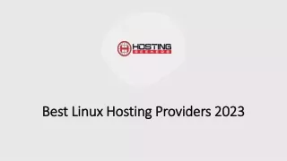 Best Linux Hosting Providers 2023_