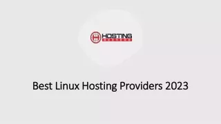 best linux hosting providers 2023