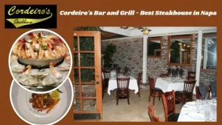 Fine Dining Napa - Fine Dining Restaurant Napa - Best Steakhouse in Napa